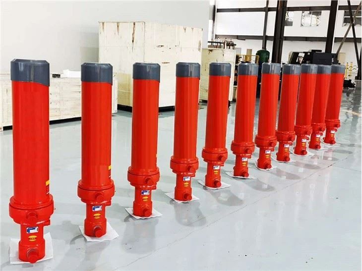 5 Stages Hydraulic Cylinder For Dump Truck